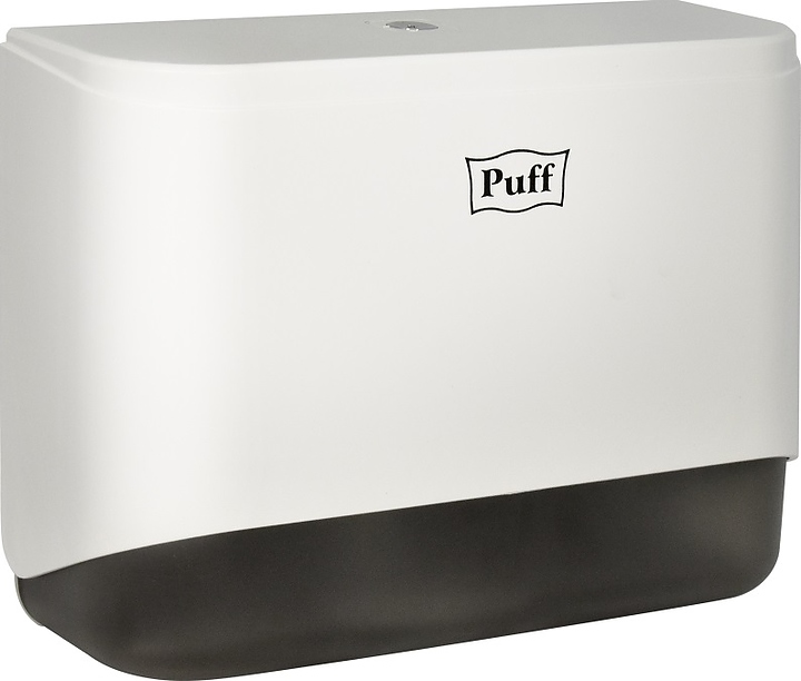 Диспенсер бумажных полотенец Puff 5140 с замком (АБС-пластик) белый