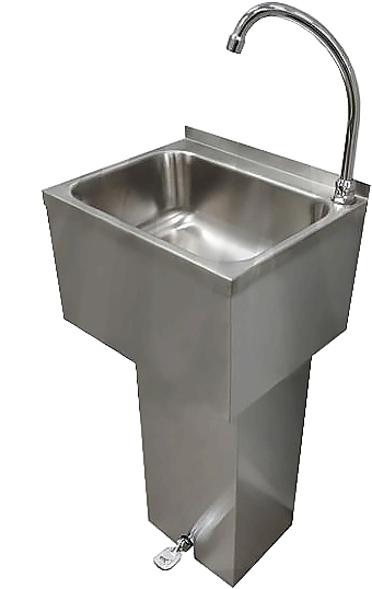 Рукомойник ЦМИ Профи  РкПП-40/40*13 (400х400х870х130 мм) педальный