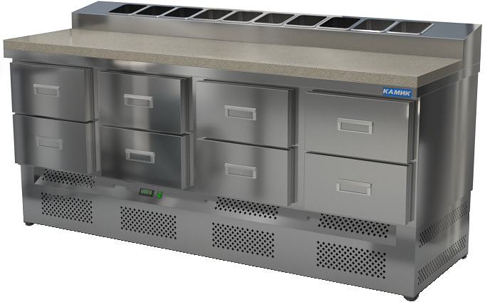 Стол холодильный для пиццы КАМИК СОПН-К-082076