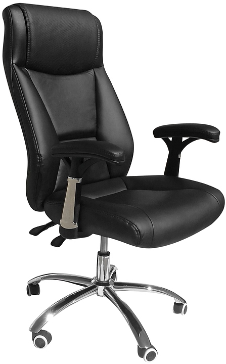 Кресло офисное для персонала DOBRIN 105M-LMR (черное)