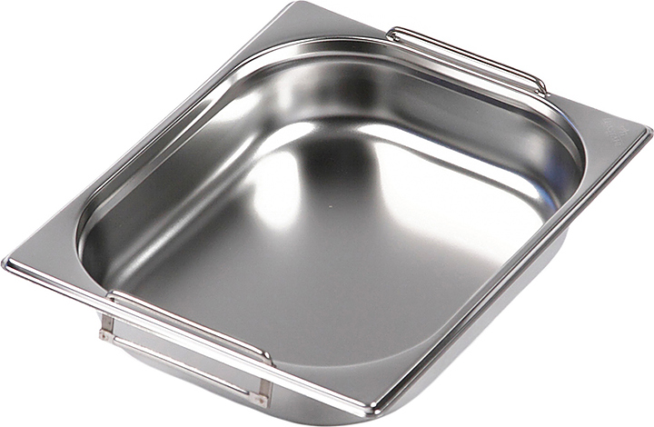 Гастроемкость Luxstahl 812-2 GN 1/2-65 (327х265х65) нерж., с ручками