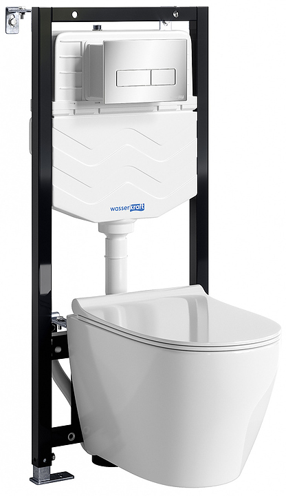 Система инсталляции с унитазом Wasserkraft Aller 10TLT.010.ME.CH03.H002 хром