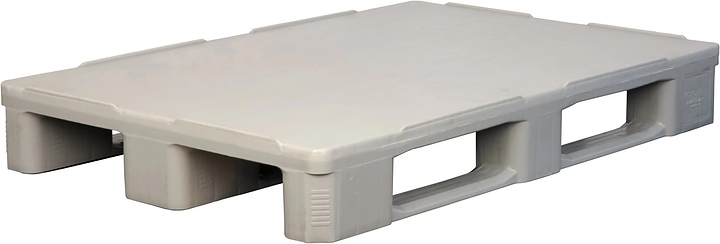 Паллет гигиенический ТАРА.РУ IR 1208-3R-G-H 1200х800х160 мм (cплошной на 3 полозьях) усиленный серый