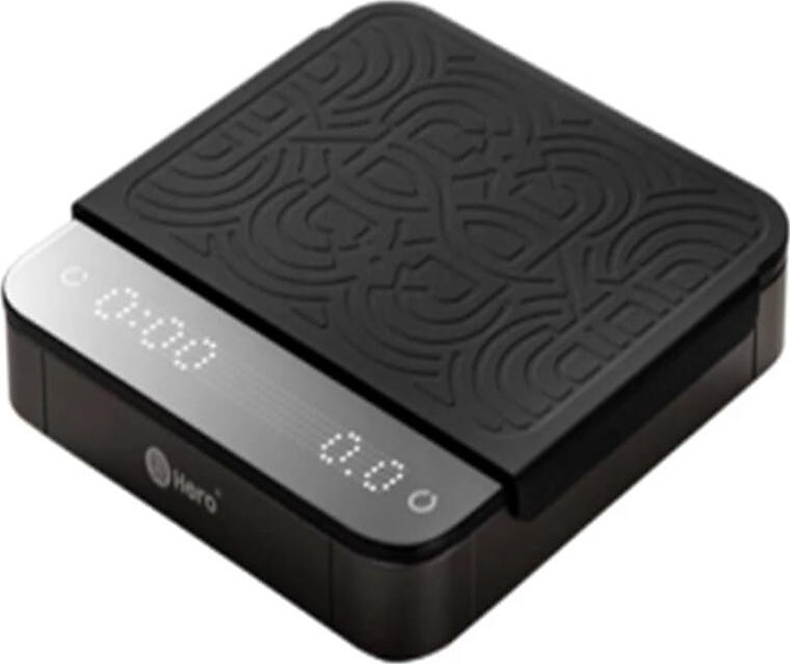 Весы бариста аккумуляторные ZeroHero Smart Scale 3.0 Pro (Pour-over) (2500 мА·ч 0,3-2000 г) черные
