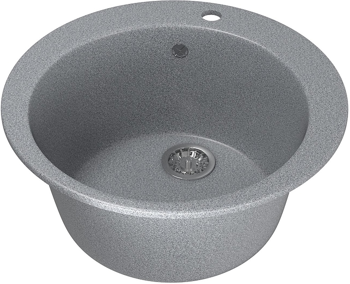 Мойка кухонная Mixline ML-GM13 (309) 49,5х49,5 см темно-серая