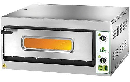 Печь для пиццы FIMAR FES4 900х785х420 мм черный, нержавеющая сталь