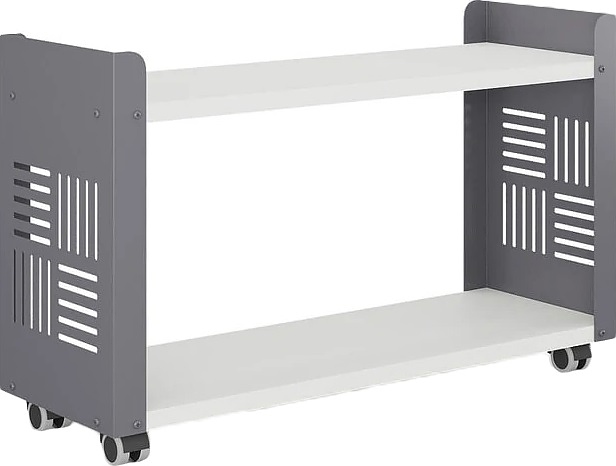 Стеллаж мобильный КОБОР SМ2-90/30 graphite/premium