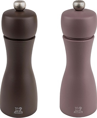 Набор мельниц для соли и перца Peugeot Tahiti 2/33293, 170х55х110 мм, бук / металлические измельчители, кофе и пралине