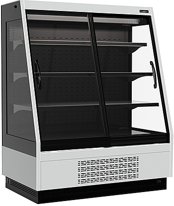 Горка холодильная Carboma F16-08 VV 1,0-1 0030 STANDARD фронт X1 версия 2.0 9006-9005