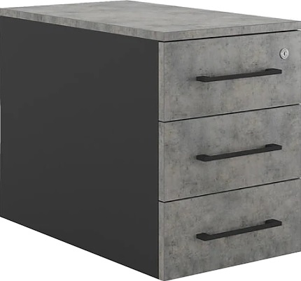 Тумба приставная КОБОР TS3-40/80 black/chicago