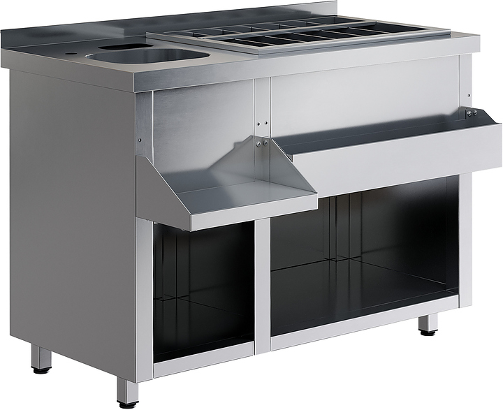 Барная станция Restoinox БСЗ1-12/7-01 без ящиков