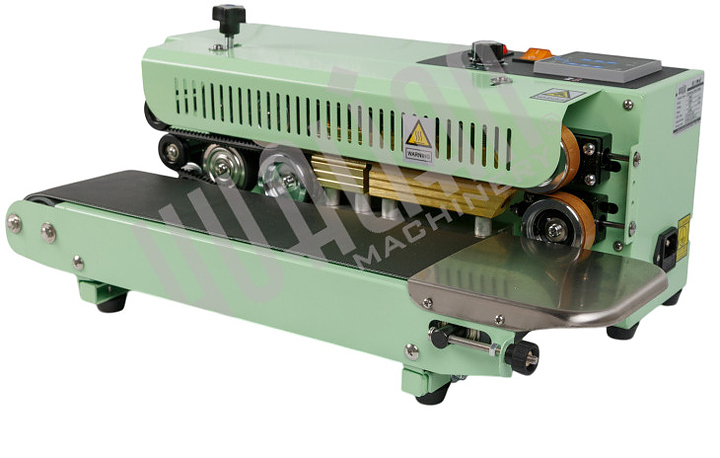 Роликовый мини запайщик Hualian ES-622 (с конвейером 505х120 мм) 50 Вт зеленый