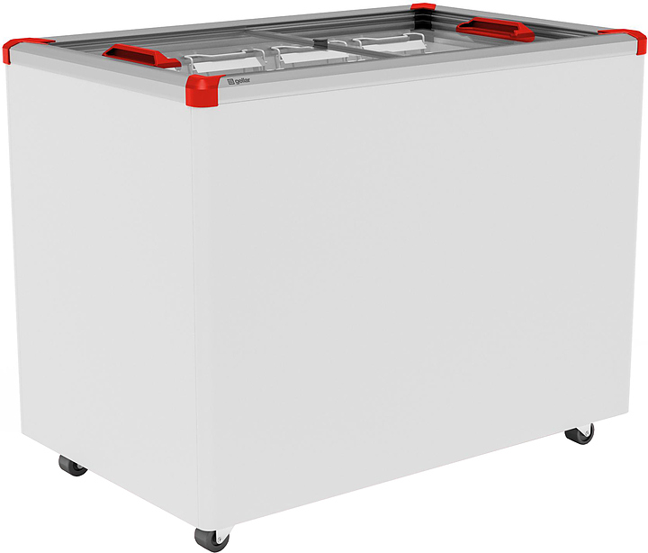 Ларь морозильный Frostor GELLAR FG 350 C V25 (алюминий) красный (R290)