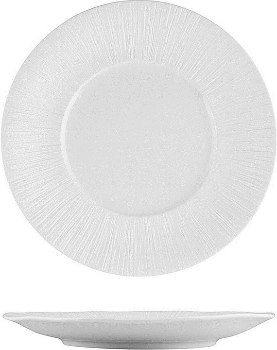 Тарелка P.L. Proff Cuisine Frost White Moon ZA0382-11.25-ME d=28,5 см h=2,8 см (фарфор) белая