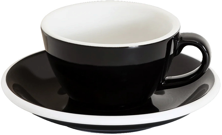Кофейная пара Loveramics Egg Flat White C088-56BBK/C088-22BBK 150 мл, черный (black)
