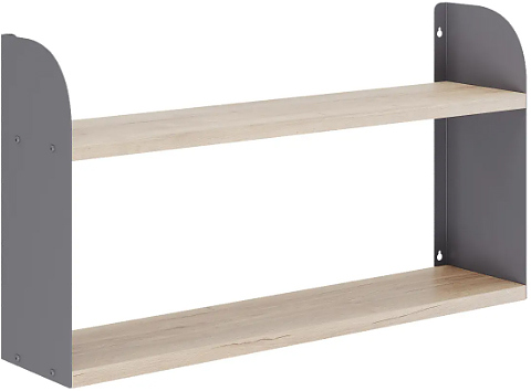 Полка КОБОР S1-80/20 graphite/natural