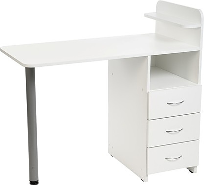 Стол маникюрный Имидж Мастер ПРАКТИК ПЛЮС белый