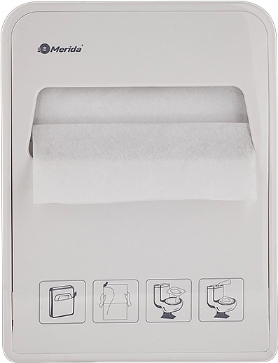 Диспенсер гигиенических покрытий на унитаз Merida OPTIMUM GP1B (АБС пластик) белый