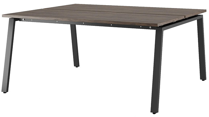 Стол офисный КОБОР A/2-140/140 black/charlston