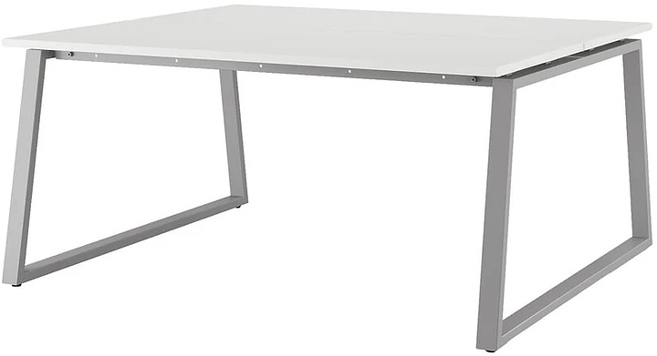 Стол офисный КОБОР TR/2-160/160 aluminum/premium
