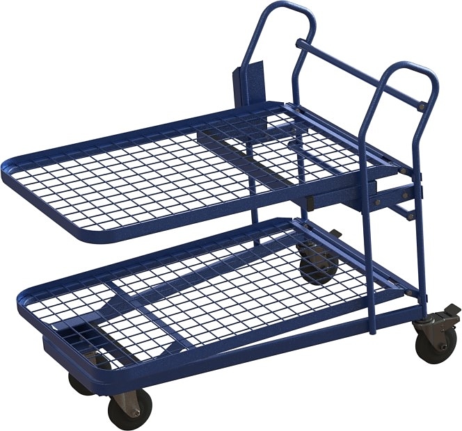 Тележка платформенная MetallCart OZ18 с откидной платформой