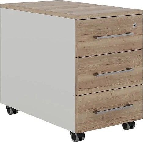 Тумба мобильная КОБОР TМ3-40/50 white/natural