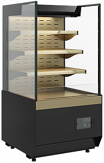 Витрина кондитерская Carboma KC70 VM 0,6-2 Standard без боковин, версия 2.0 горка (Bronze 9005/0109)