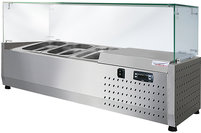 Витрина холодильная Finist ToppingBox НХВсп-3,5 с прямоугольным стеклом