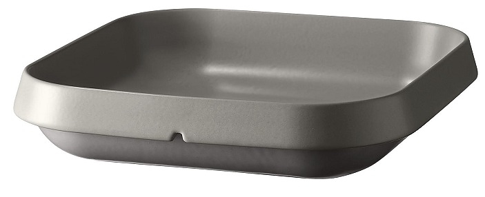 Салатник для подачи/фуршета Emile Henry Welcome 77626 300х300 мм h 65 мм керамика, серый