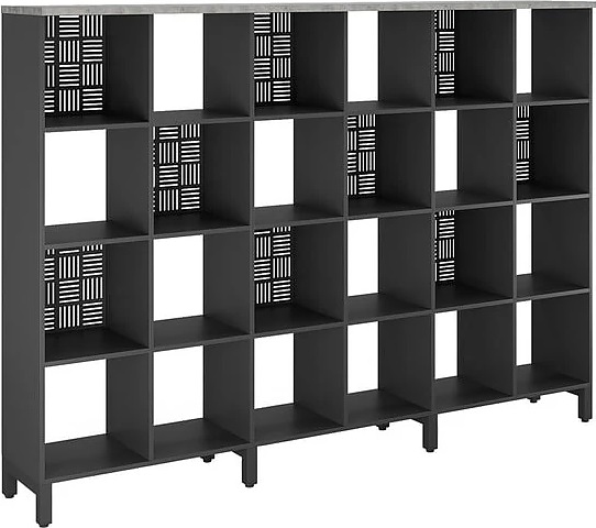 Стеллажная система КОБОР SQ-4X6 black/chicago