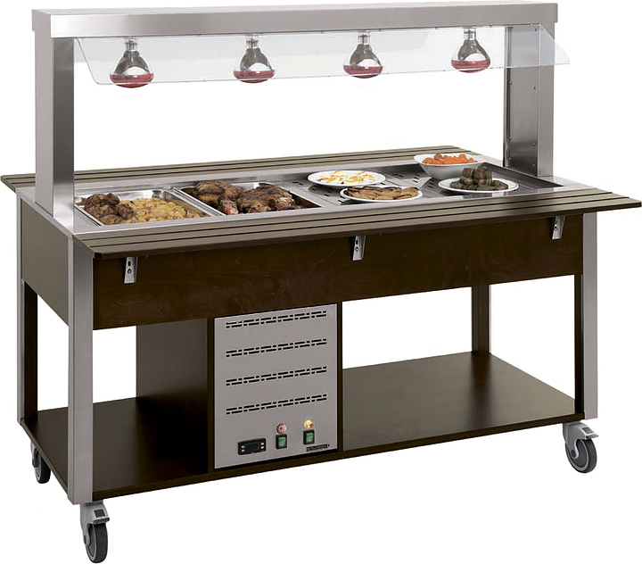 Стол шведский Metalcarrelli 6910.6L-W
