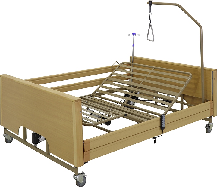 Кровать медицинская электрическая Med-Mos YG-1 (ЛДСП светлое дерево) ширина ложемента 140 см