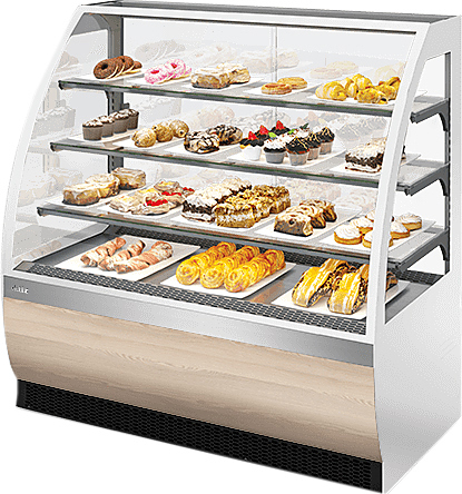 Витрина кондитерская Chilz VETE 130 белый, ясень наварра