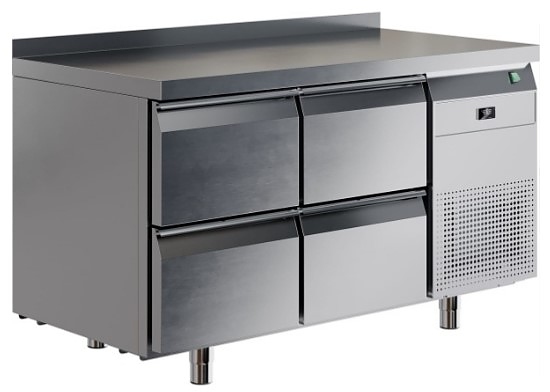 Стол морозильный Restoinox SHN-22GN с бортом (4 ящ.)