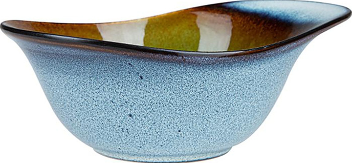 Салатник овальный Corone Verde HL935870 450 мл сине-зеленый