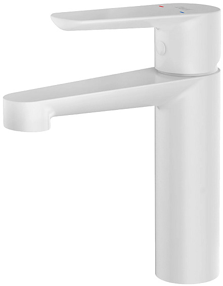 Смеситель для раковины D&K Bayern.München DA1562108 белый матовый