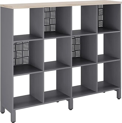 Стеллажная система КОБОР SQ-3Х4 graphite/natural