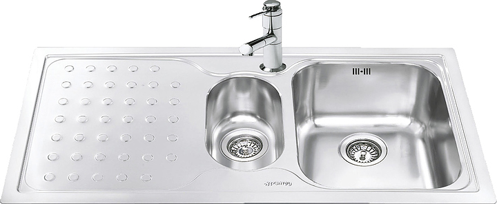 Кухонная мойка SMEG LV100FS (крыло слева)