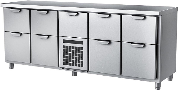 Стол холодильный HappyChef TC GH 2-2-CBR-2-2