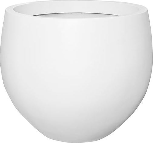 Кашпо Pottery Pots Jumbo orb (87х73 см) белое матовое