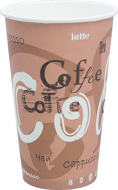 Стакан бумажный ПАПЕРСКОП РУС 400 мл Coffee