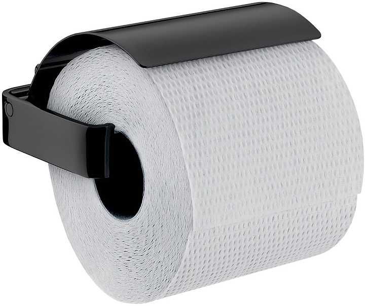 Держатель для туалетной бумаги с крышкой EMCO Loft черный