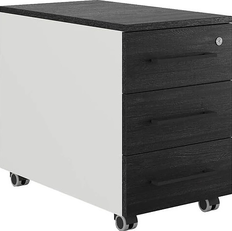 Тумба мобильная КОБОР TМ3-40/50 white/wood