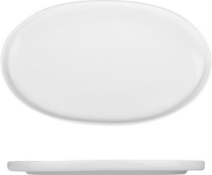 Блюдо сервировочное P.L. Proff Cuisine F1041-10 24,4х14,5 см h=1,7 см (фарфор) овальное белое