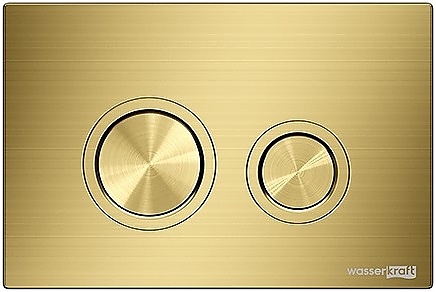 Кнопка смыва Wasserkraft MG01 золото матовое