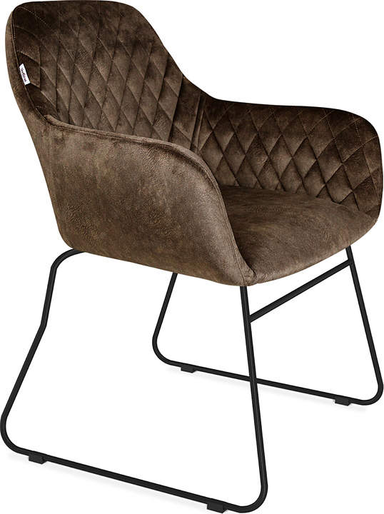 Стул Sheffilton SHT-ST38/S167 коричневый трюфель / черный муар