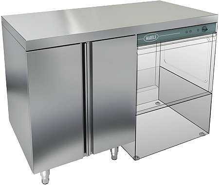 Стол под посудомоечную машину HICOLD НБМСЗКП-12/6П с правым крылом