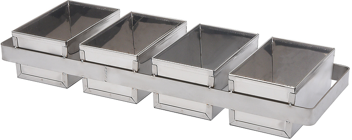 Форма хлебная ЦПО 90х180х90 мм 5-секционная