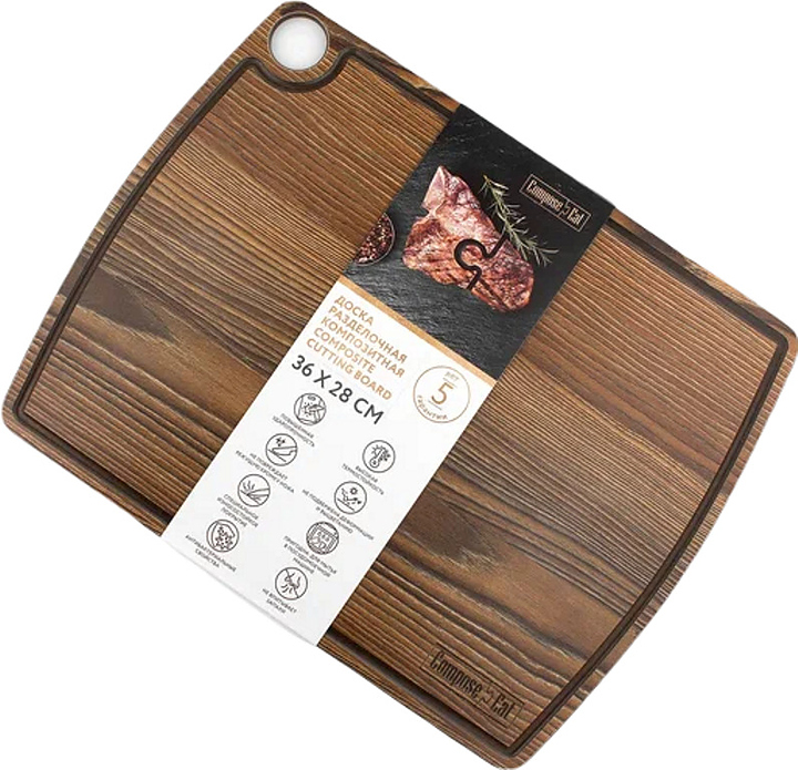Доска разделочная ComposeEat DRJ3662830621KL6 ясень рибейра