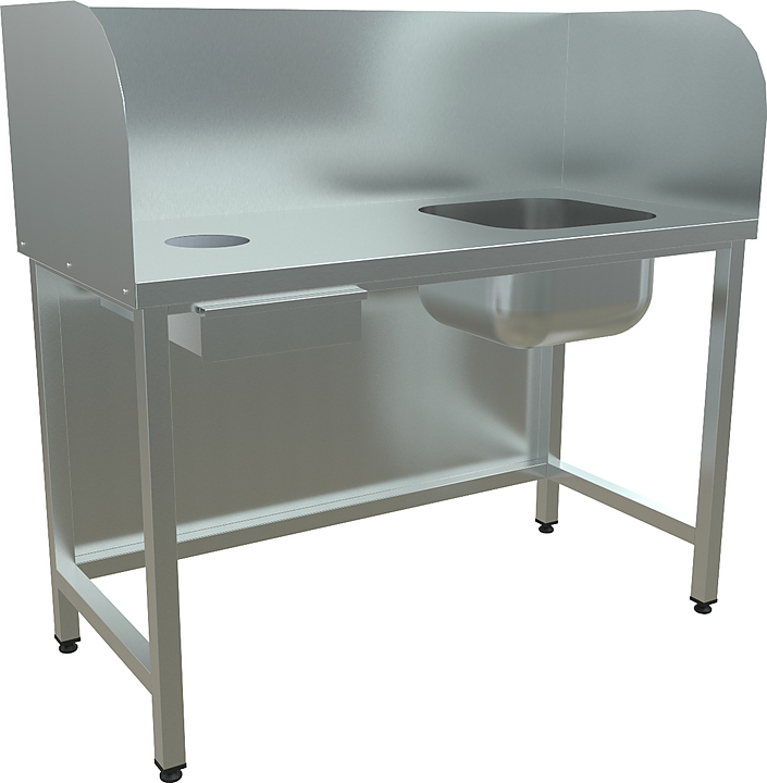 Стол для чистки рыбы КОБОР СЧР-120/70